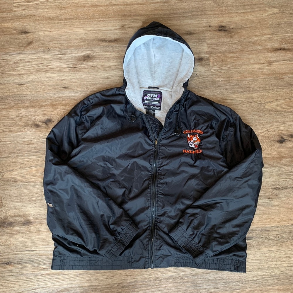 Vintage 90s GTM Sportswear Tiger "Pasadena Track & Field" Windbreaker Jacket